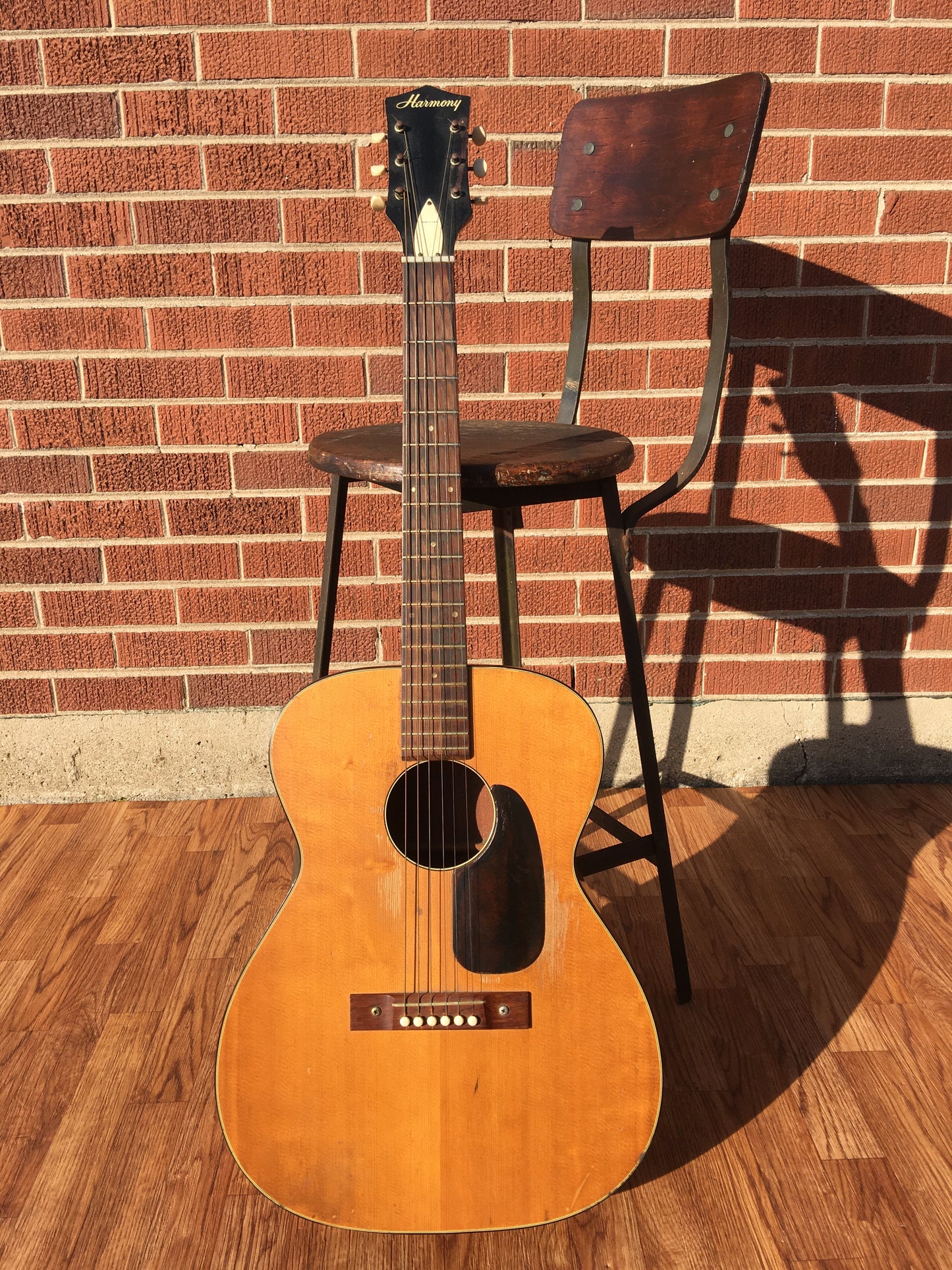 1960s Harmony H162 Tortoise Double Bound  Acoustic Guitar w/CBC