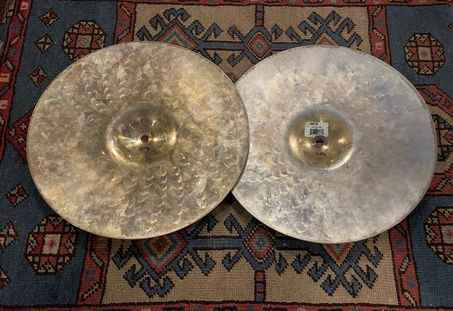 14" Zildjian Z Custom Dyno Beat Hi-Hat Cymbal Pair 1604g/1660g Z40133