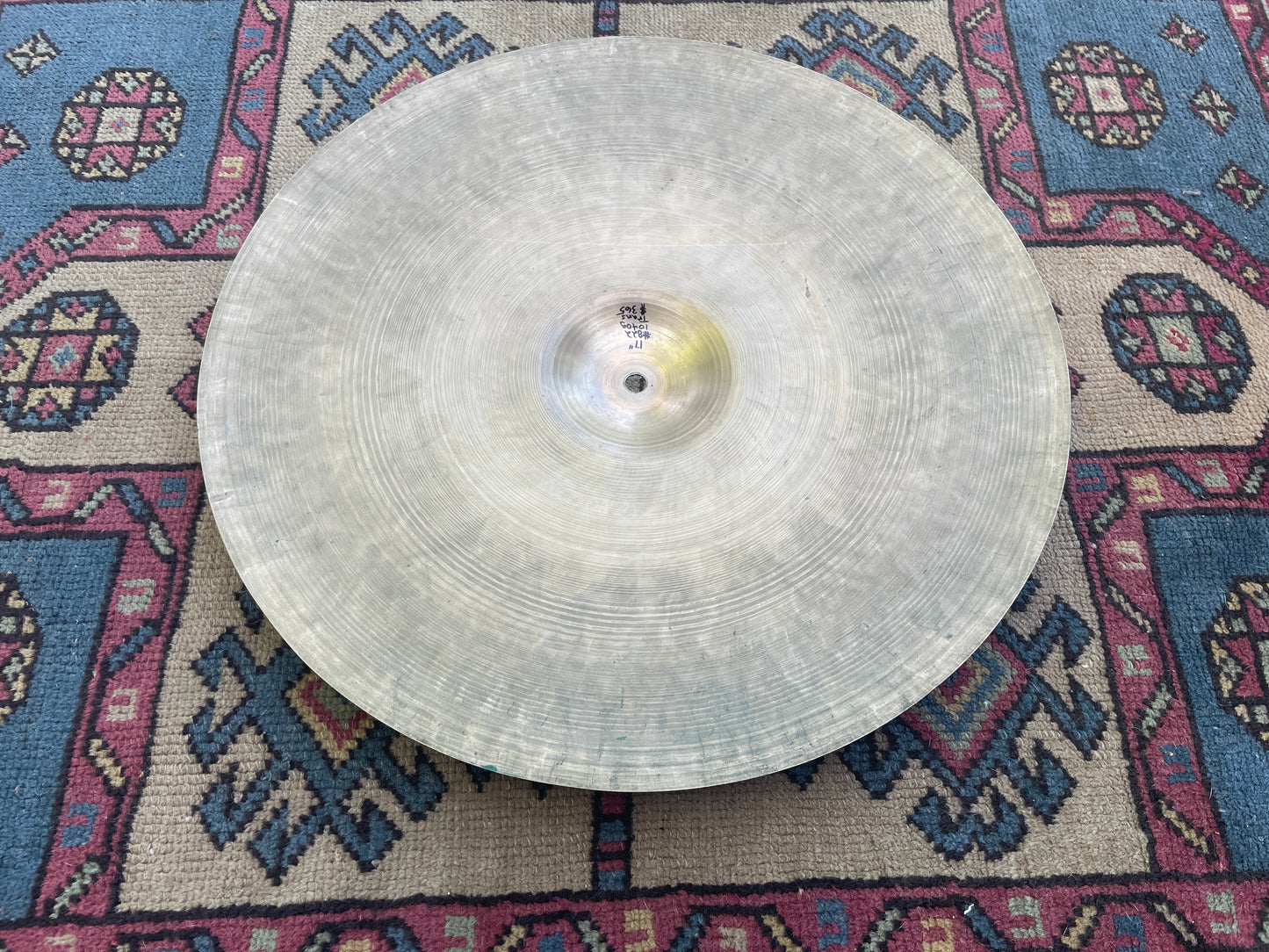 17" Zildjian A 1940s-1950s Trans Stamp Crash Cymbal 1040g #822 *Video Demo*