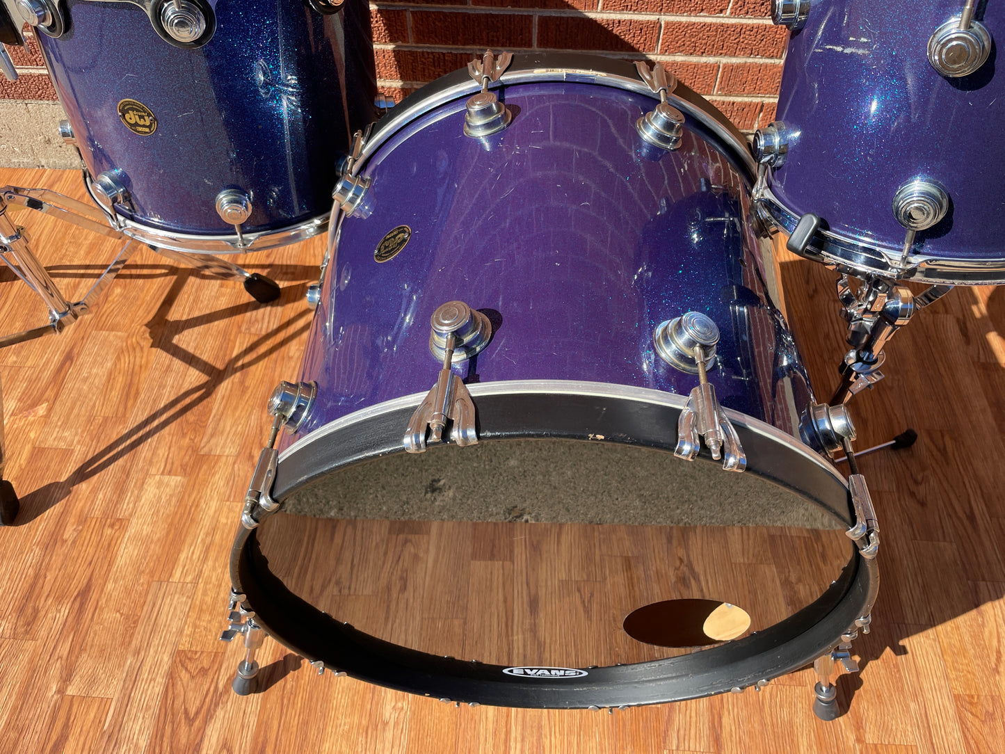 DW Drum Set Blue/Purple Sparkle Drum Workshop Pre-Collector's Series 22/12/16