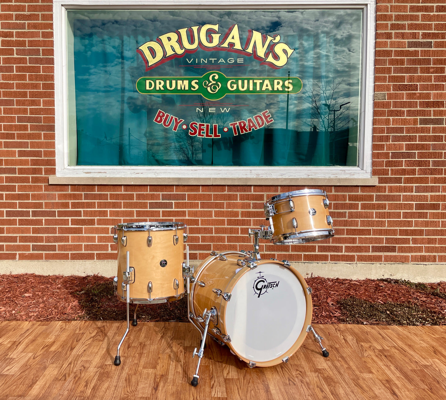Gretsch Renown Series Bop Drum Set Gloss Natural 18/12/14