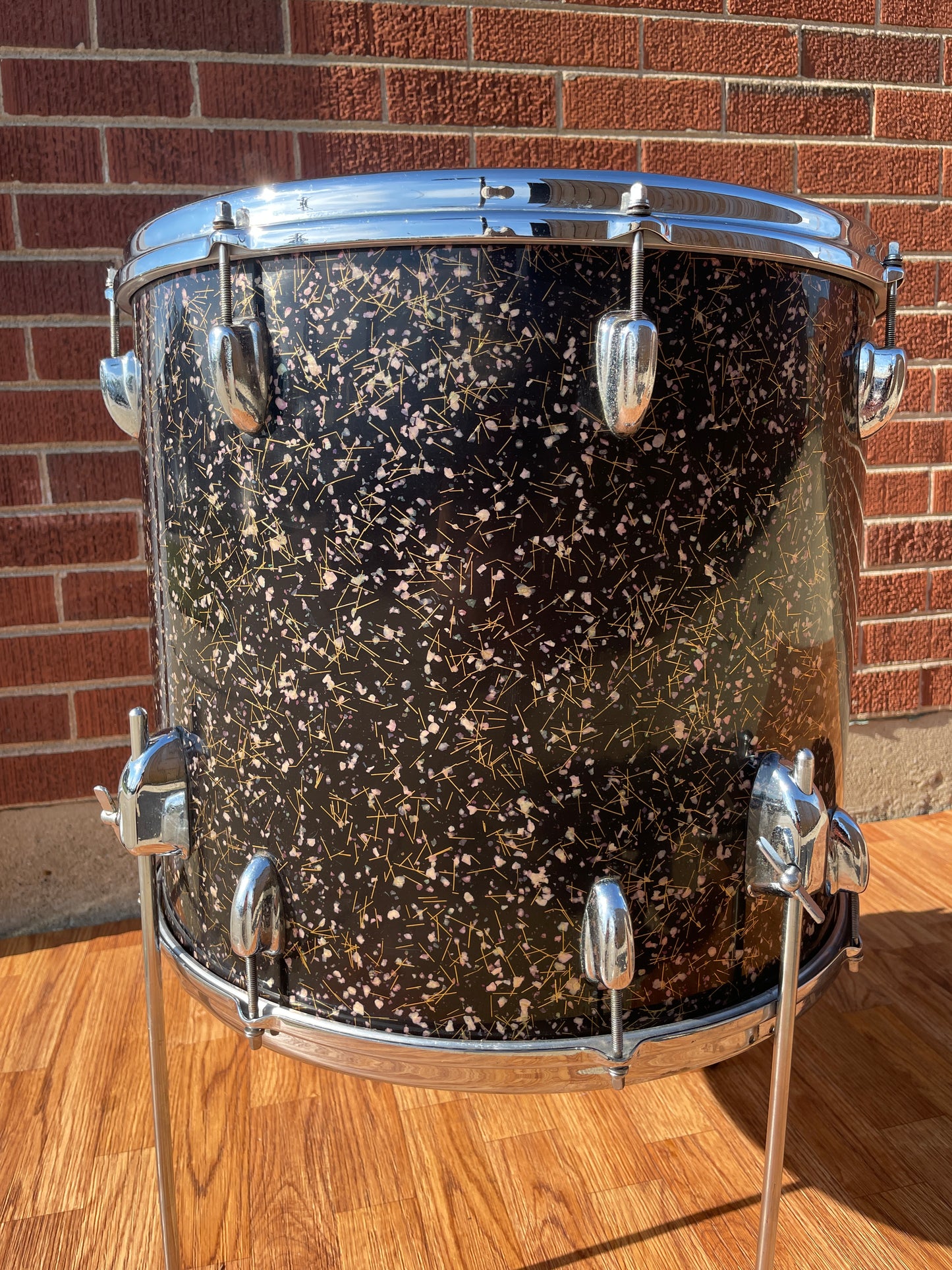 1958 Slingerland 16x18 Floor Tom Drum Capri Pearl