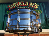 1974 Rogers 6.5x14 Chrome Over Brass Dynasonic Snare Drum