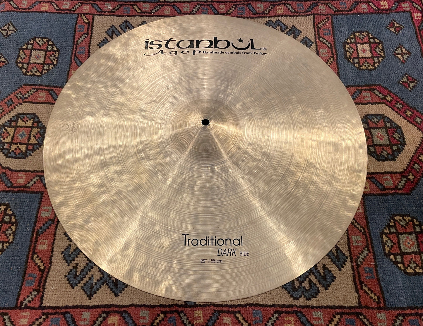 22" Istanbul Agop Traditional Dark Ride Cymbal 2420g