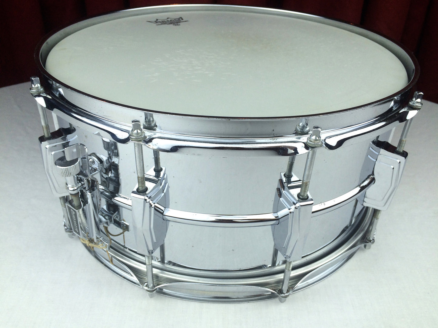 Vintage 1971 Ludwig 402 Supraphonic Snare Drum Blue & Olive 6.5"x14"