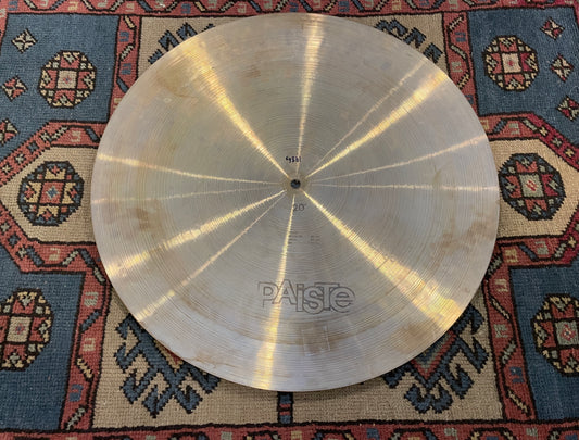 20" Paiste 1978 Black Label 2002 Flat Ride Cymbal 1986g