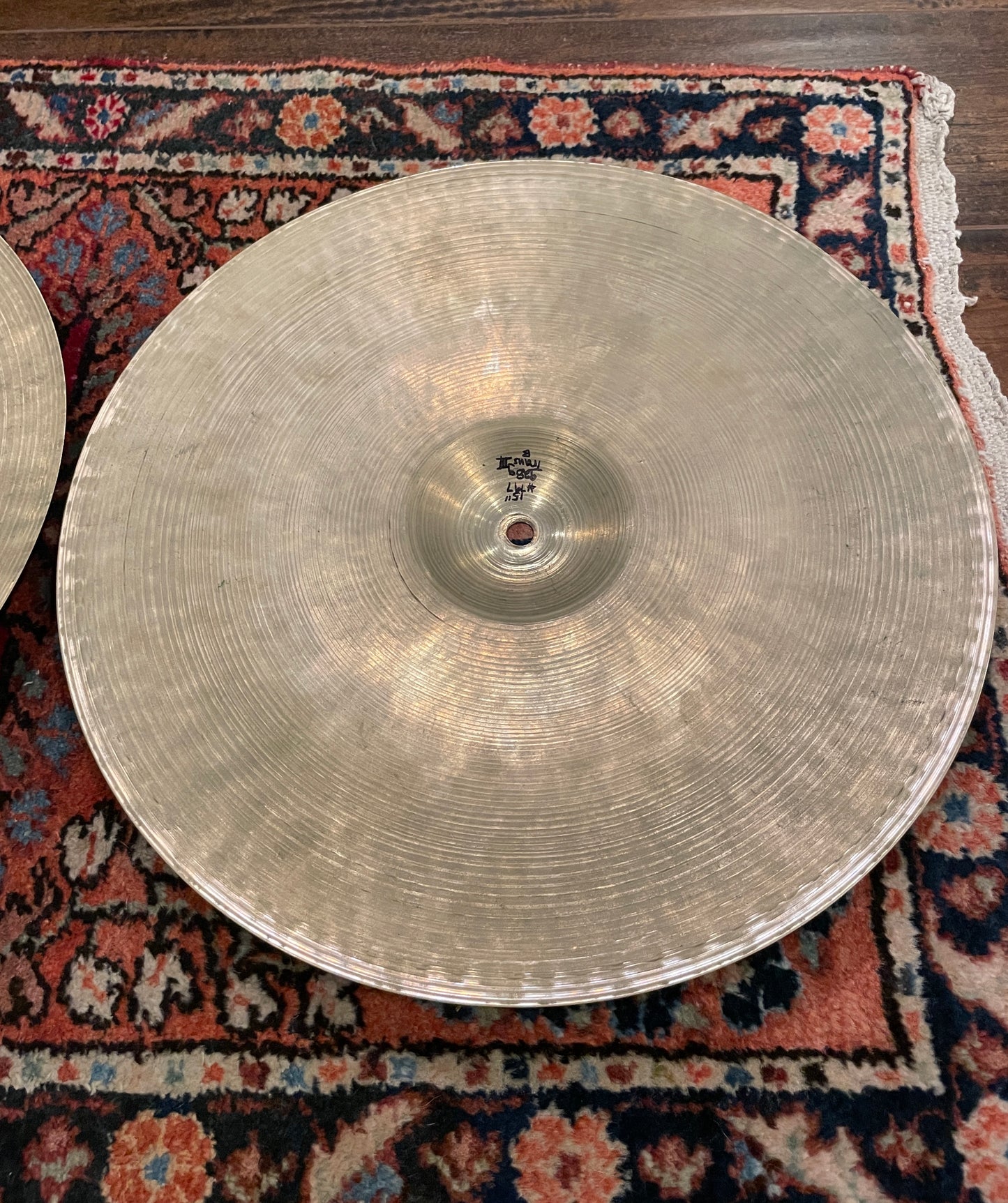 15" Zildjian A 1951-52 Trans Stamp III Hi-Hat Cymbal Pair 924g/928g #797
