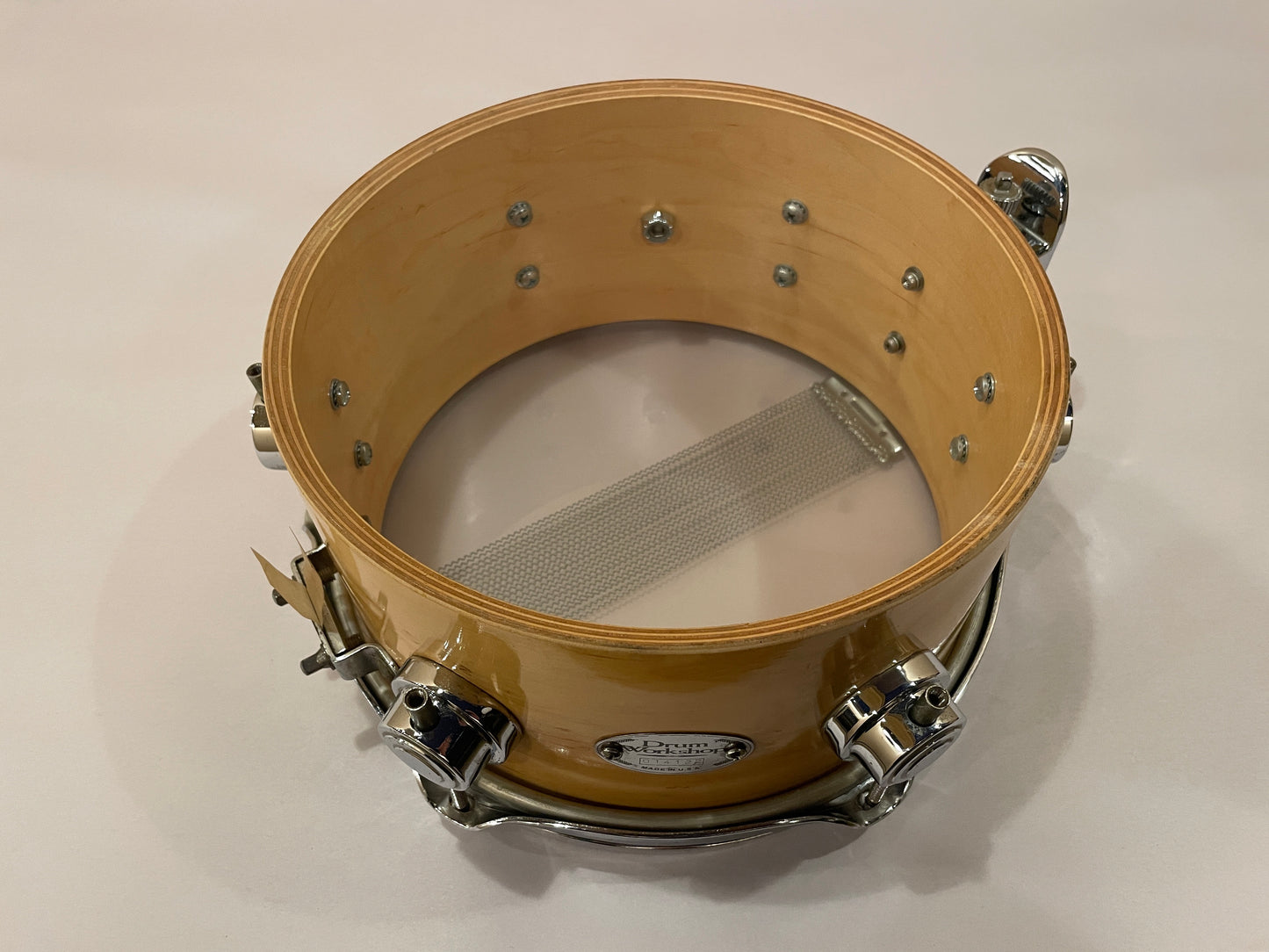 2002 DW 5x10 Soprano Snare Natural Drum Workshop