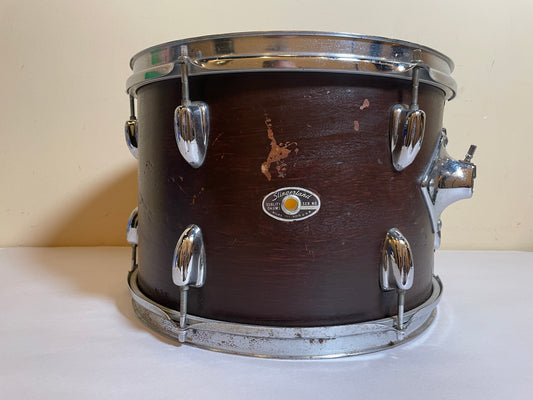 1970s Slingerland 9x13 Tom Drum Single Brown Stain