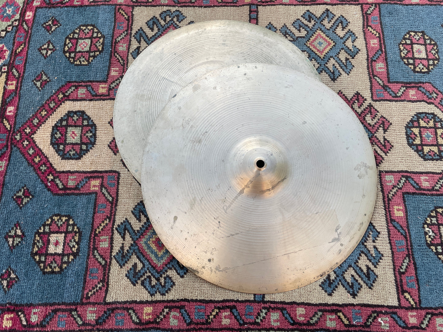 15" Zildjian A 1950s Small Stamp Hi-Hat Cymbal Pair 880g/891g #798 *Video Demo*