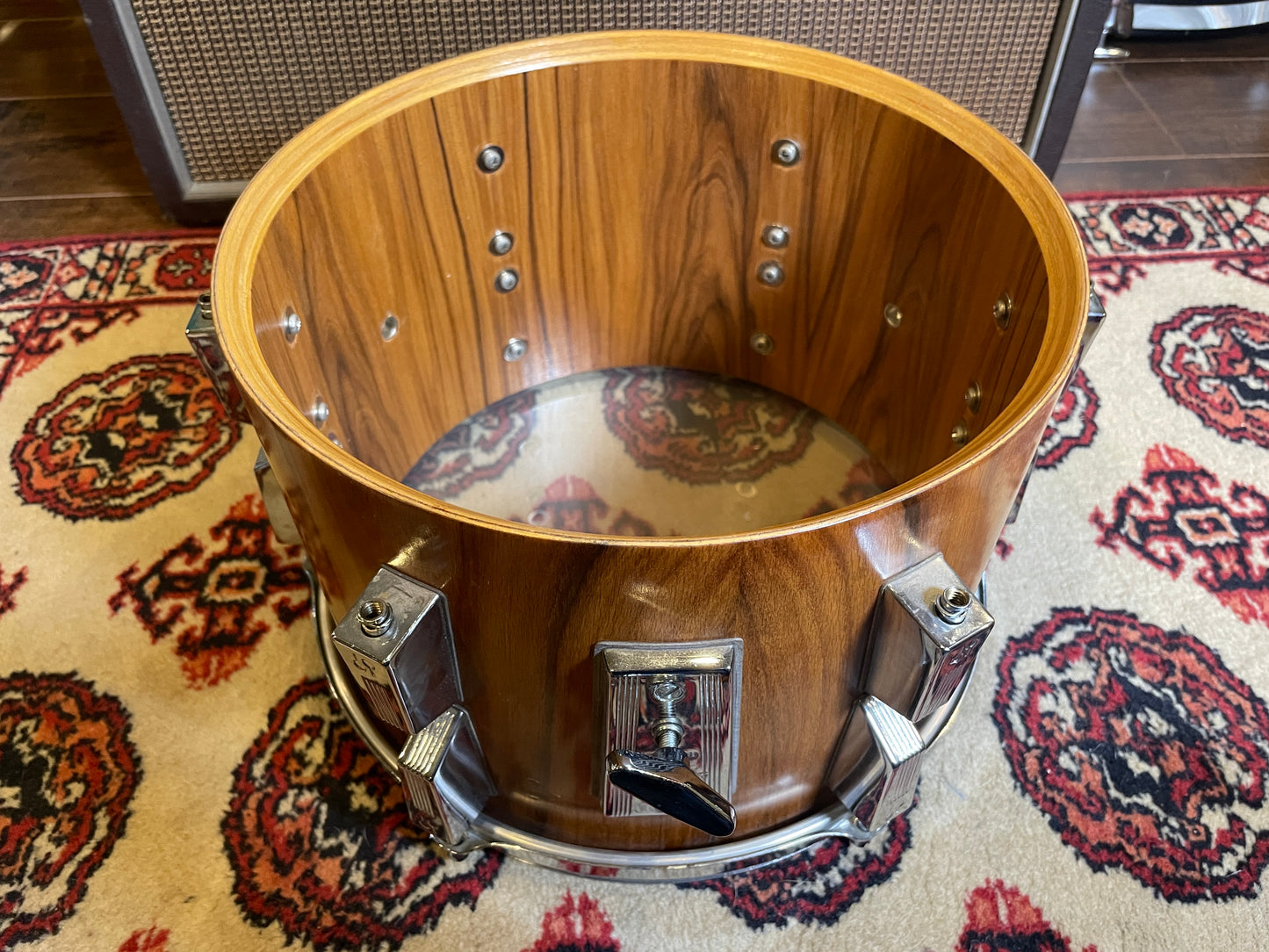 1980s Sonor Phonic 12x8 Tom Drum Rosewood 8x12 T7022