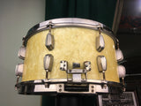 1945-46 Slingerland 7x14 Radio King Solid Shell Snare Drum White Marine Pearl