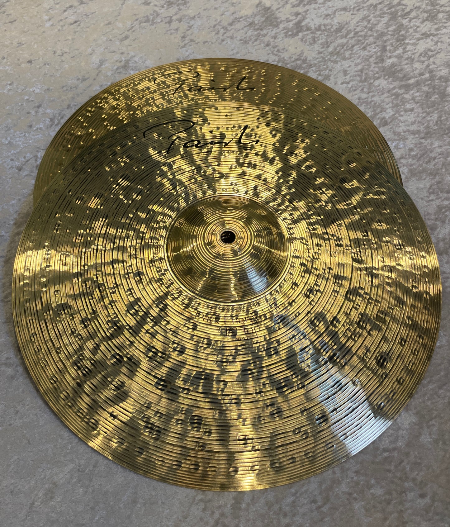 15" Paiste Signature Dark Energy Mark I Hi-Hat Cymbal Pair 1086g/1750g