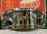 1960s Slingerland No. 130 Gene Krupa 5X14 Sound King Chrome Over Brass Snare Drum w/ Zoomatic Strainer