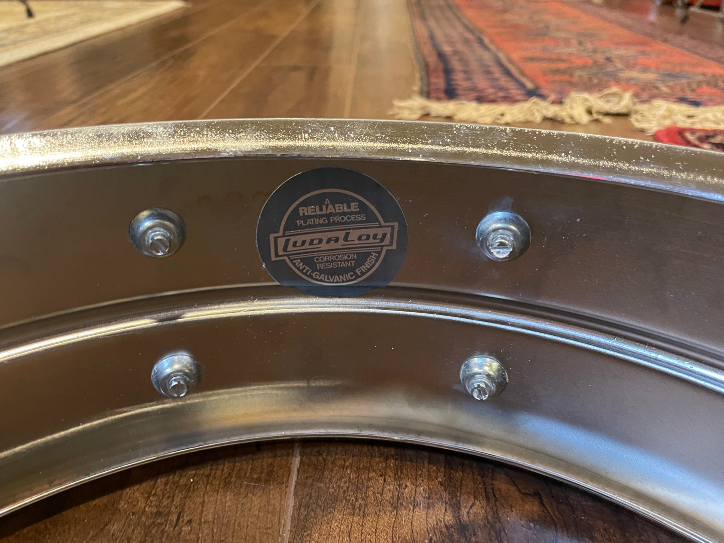 Mid-1980s Ludwig 5x14 LM400 Supraphonic Snare Drum Early Monroe