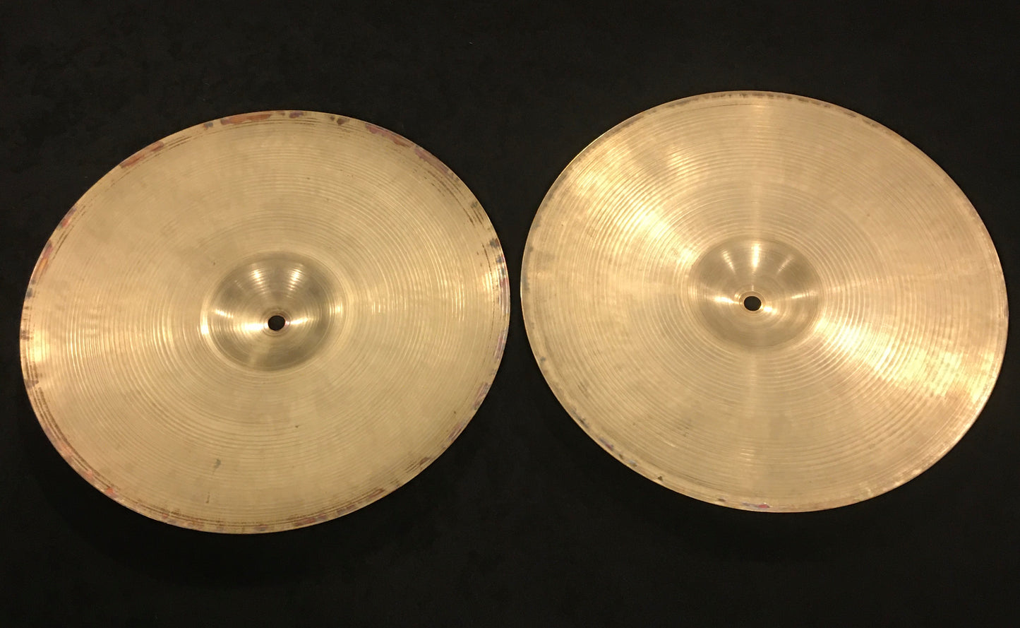 14" Zildjian A 1950s Factory Matched Flange Hi-Hat Cymbals 792/828g #639 *Sound File*