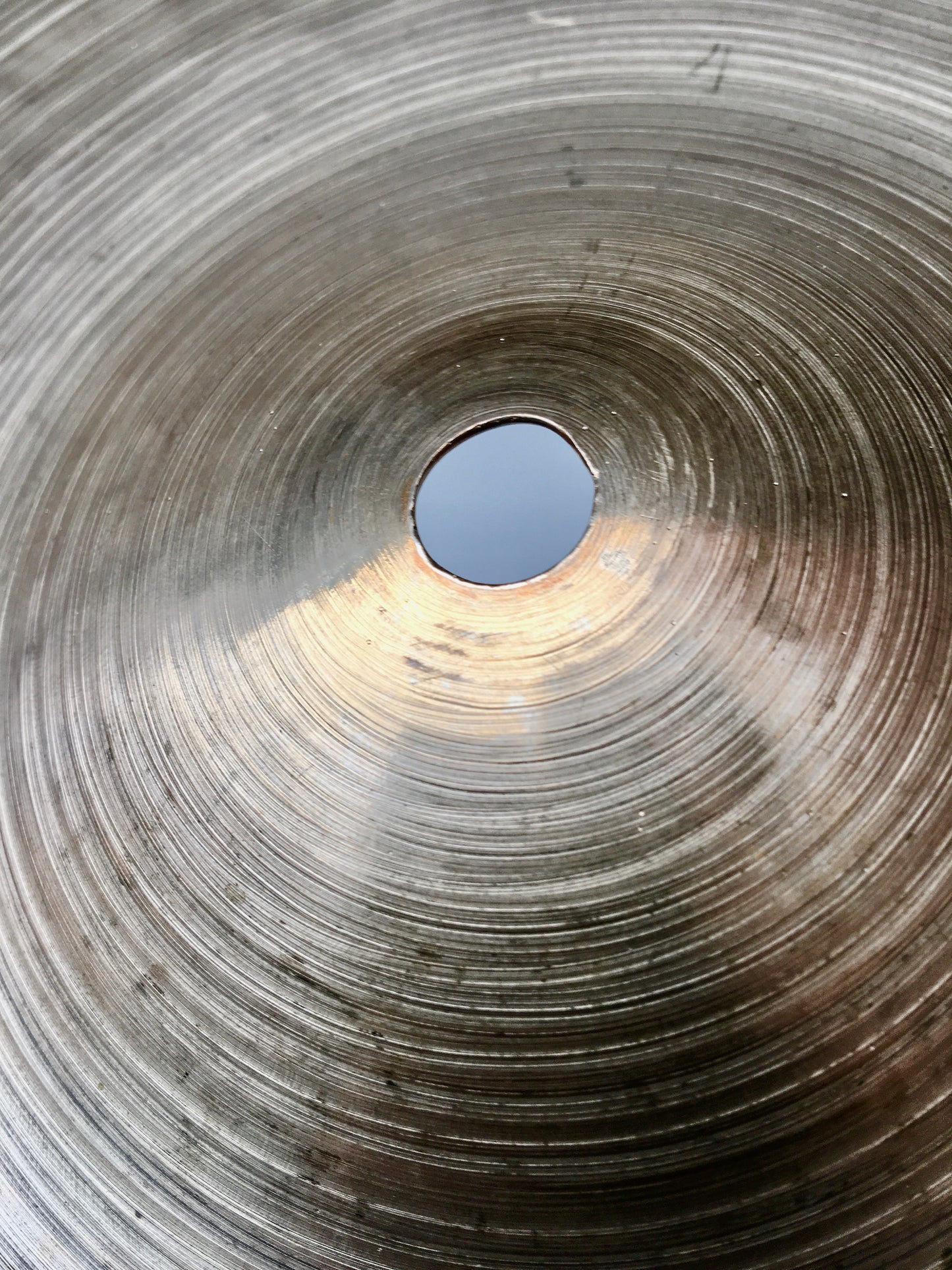15" 1960s K Zildjian Istanbul New Stamp Hi-Hat / Crash Cymbal 878g #631