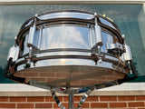 1960s Rogers 5x14 Powertone Snare Drum Chrome Over Brass Cleveland COB