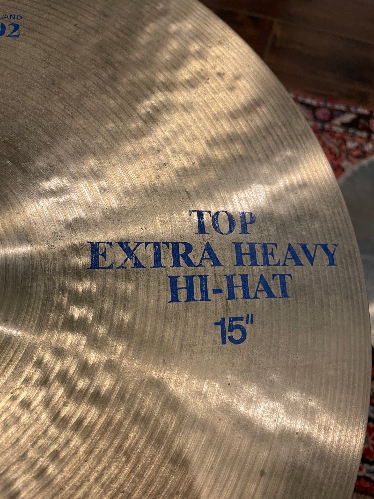 15" Paiste 1986 Formula 602 Blue Label Extra Heavy Hi-Hat Cymbal Pair 1464g/1478g