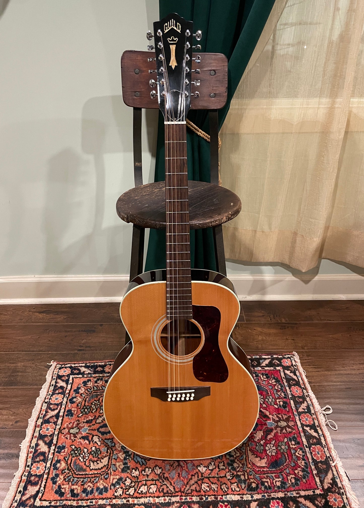1973 Guild F212 12-String Acoustic Guitar Natural w/ OHSC