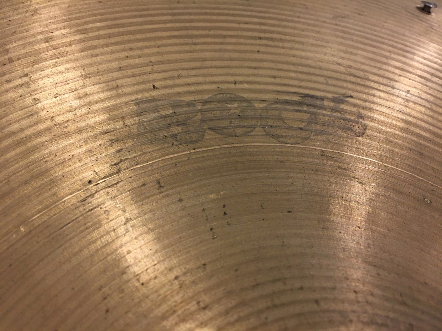 19" Zildjian A 1970s Crash / Ride Cymbal w/ Rivets 1904g #635