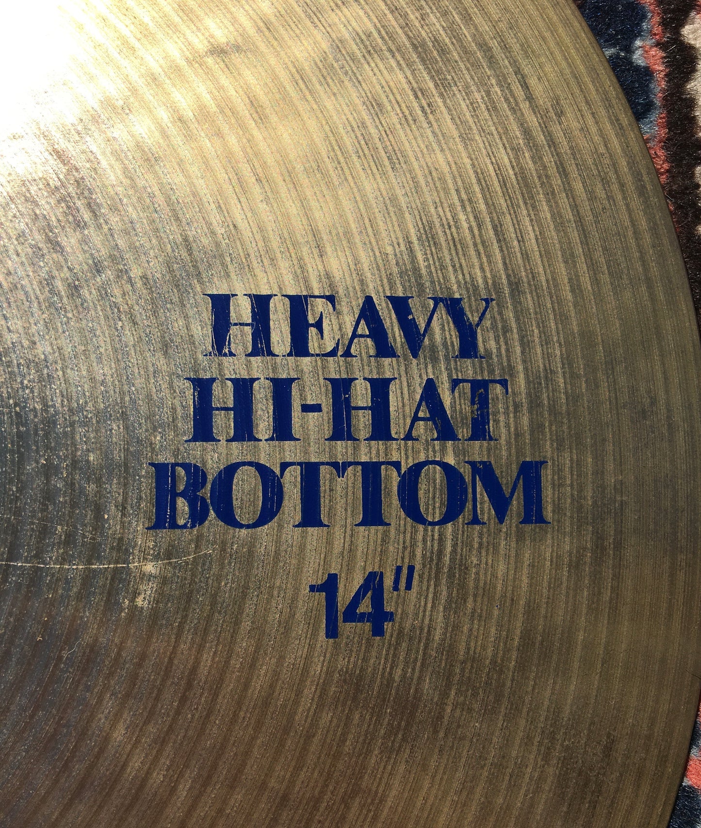 14" 1985 Paiste Blue Label Formula 602 Heavy Hi-Hat Cymbals 1074/1148g
