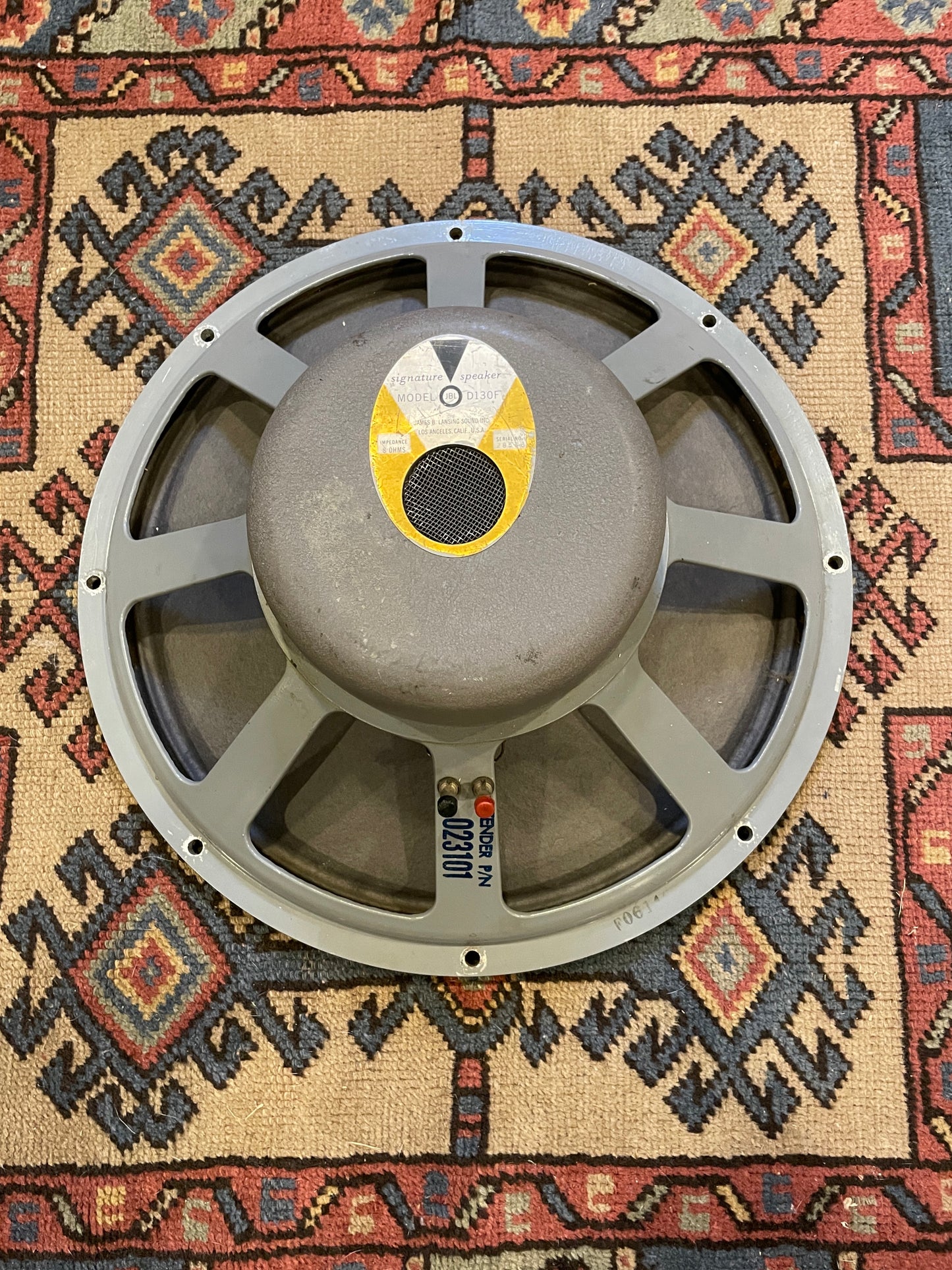 Vintage Fender Stamped 15" JBL D130F 8 Ohm Woofer Speaker w/ WHF-5548 Cone