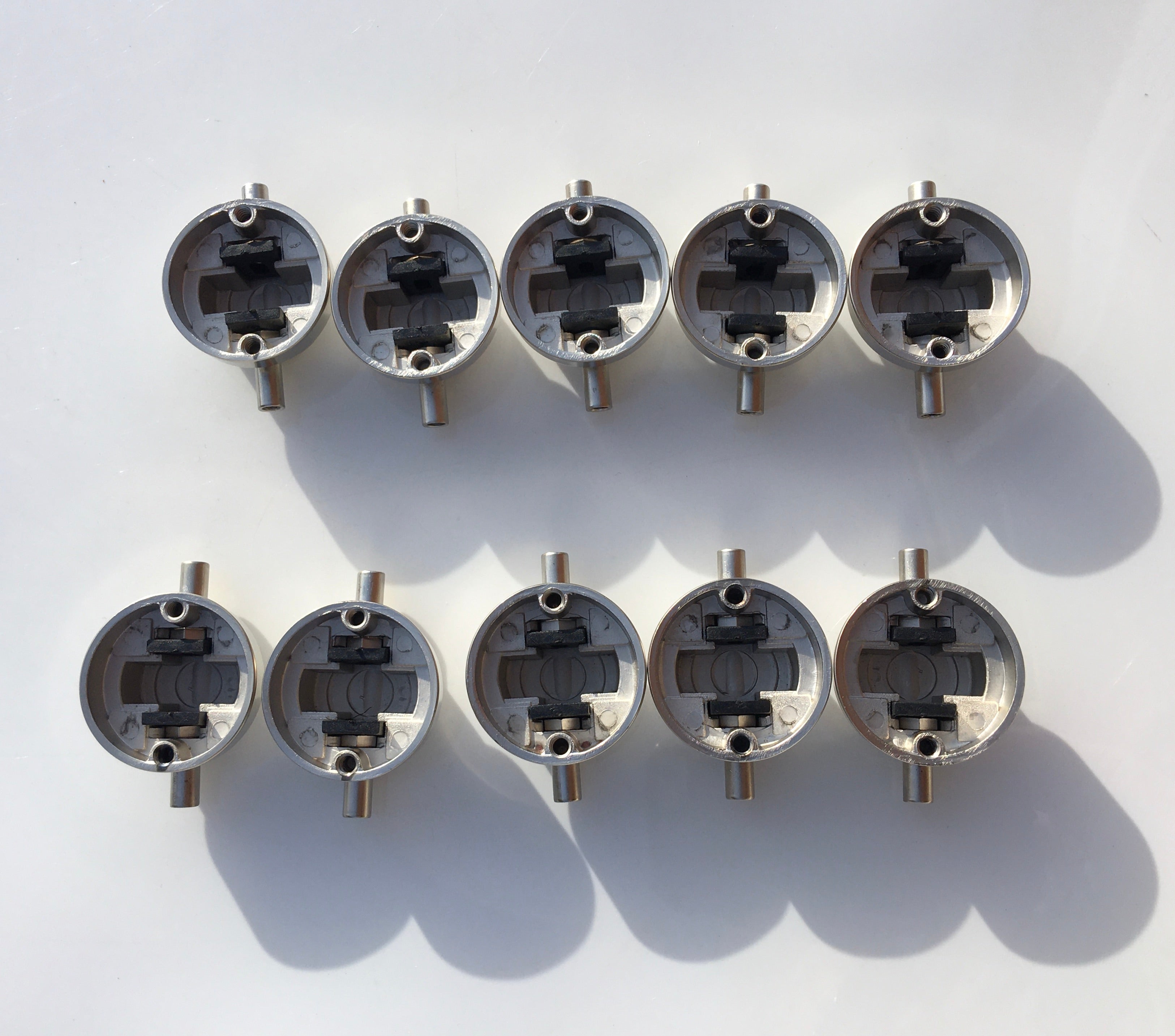 DW Snare Drum Double Sided Satin Chrome Lugs 10 pc. Drugan s