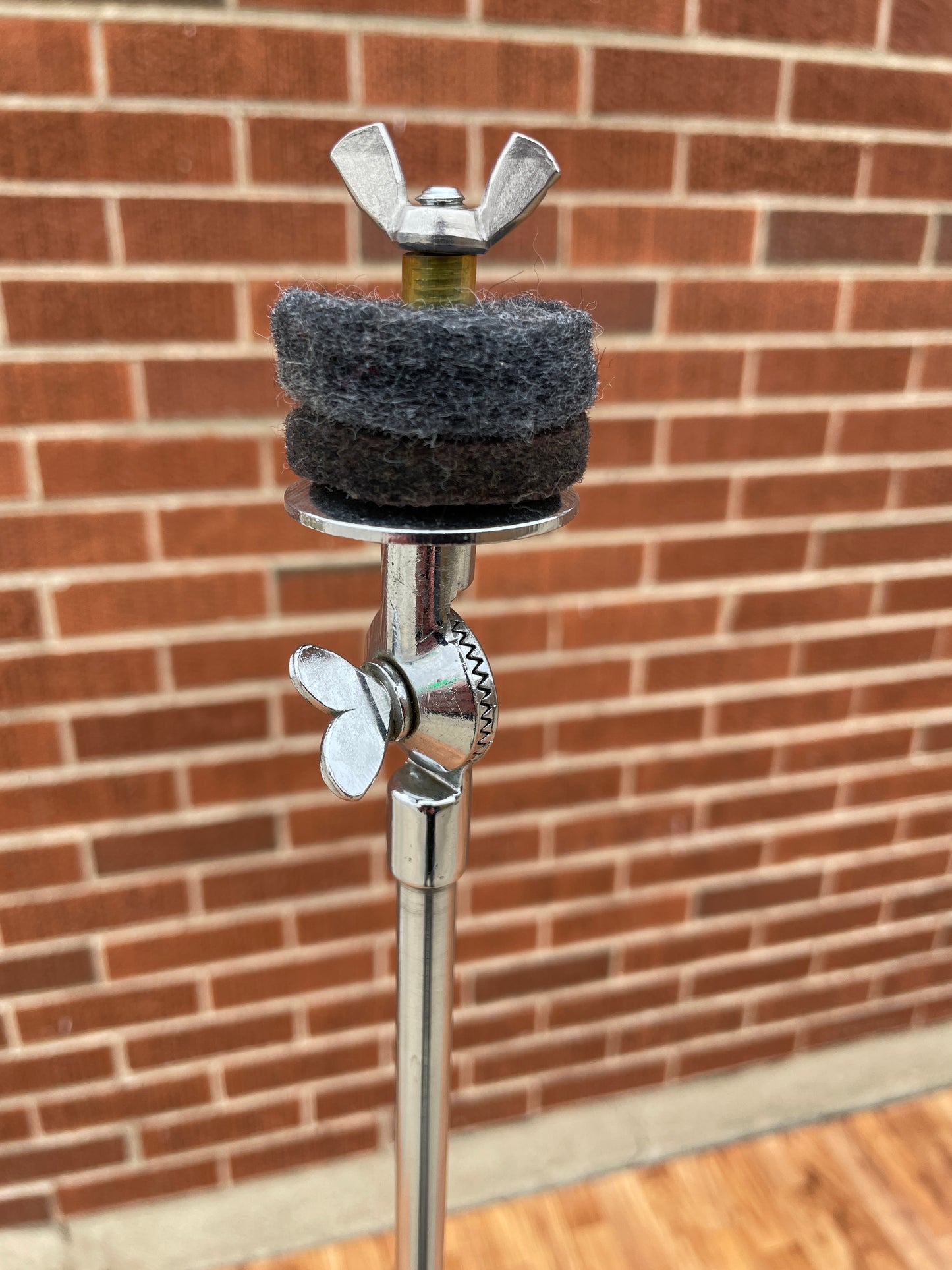1950s WFL Ludwig Flat Base Cymbal Stand Chrome