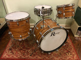 Early 1970s Rogers Celebrity Swivomatic Drum Set Koa 22/13/16