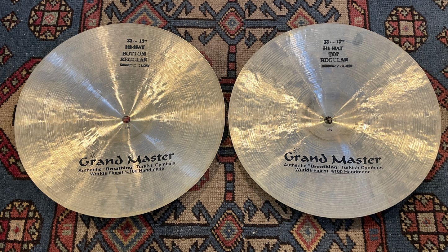 13" Grand Master Desert Glow Regular Hi-Hat Cymbal Pair 834g/888g