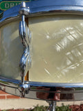 1950s Premier 5.5x14 Super Ace Snare Drum White Marine Pearl