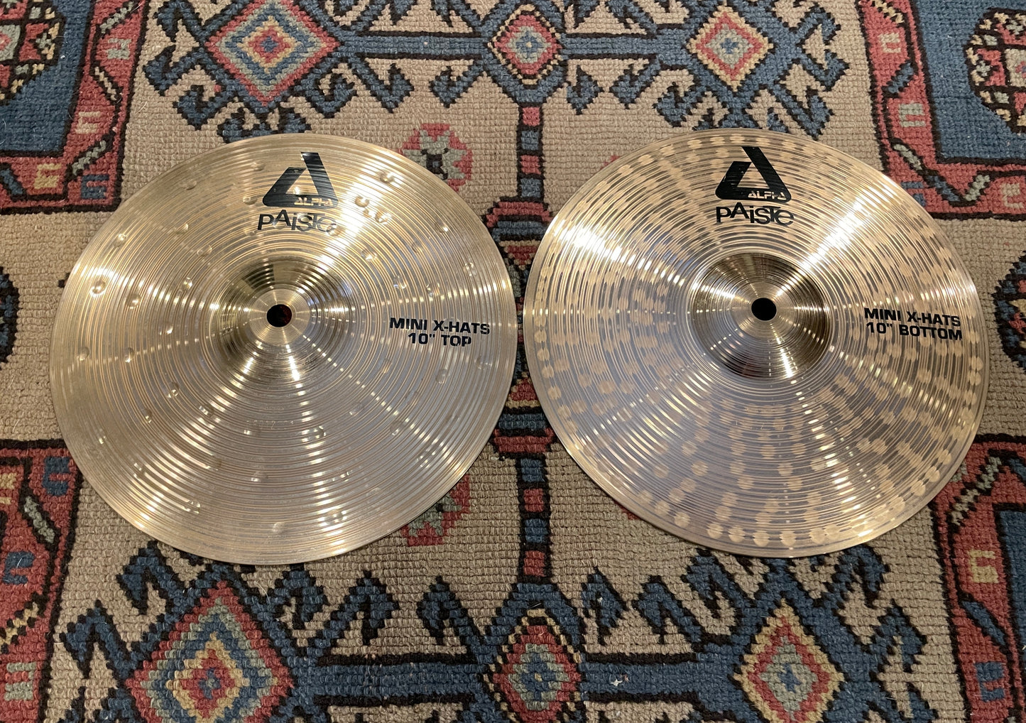 10" Paiste Alpha Mini X-Hats Hi-Hat Cymbal Pair 440g/664g