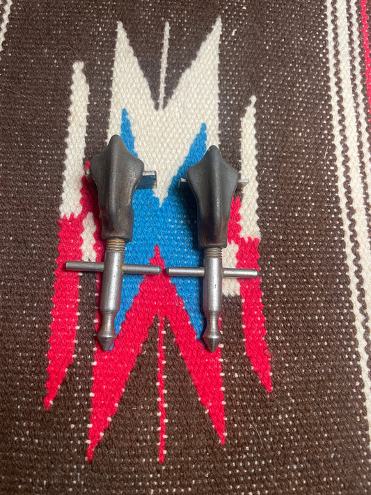 Vintage 1920s-1930s Leedy & Ludwig No. 324 Hoop Mount Bass Drum Spurs