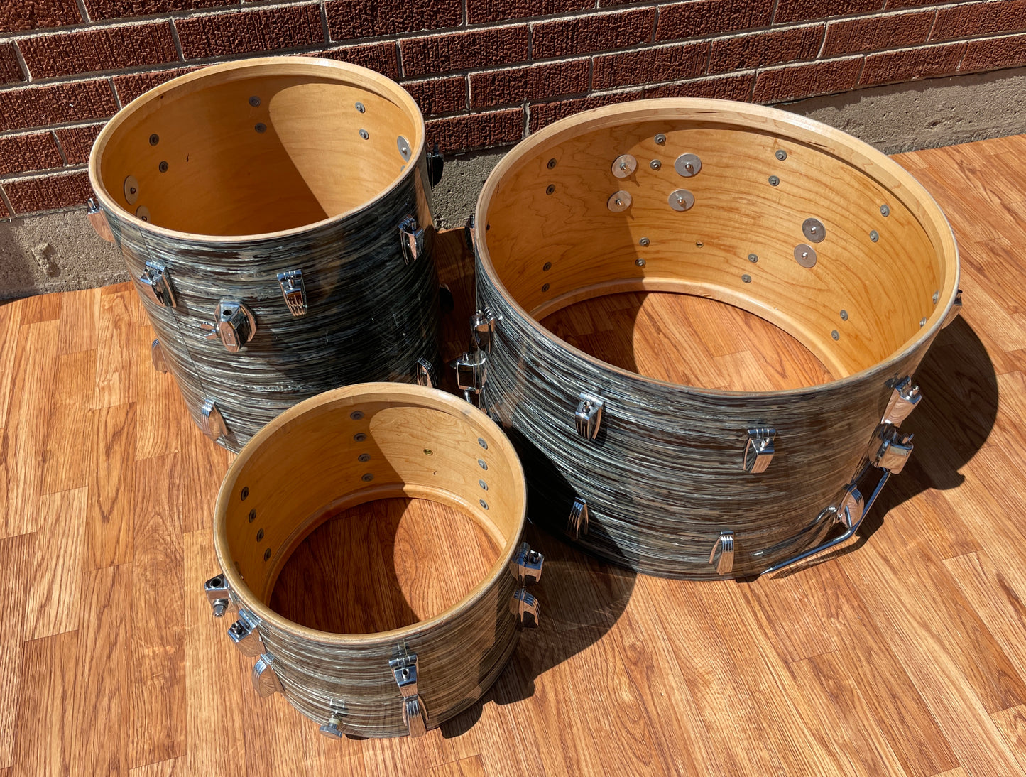 1968 Ludwig Super Classic Drum Set Oyster Blue Pearl 22/13/16