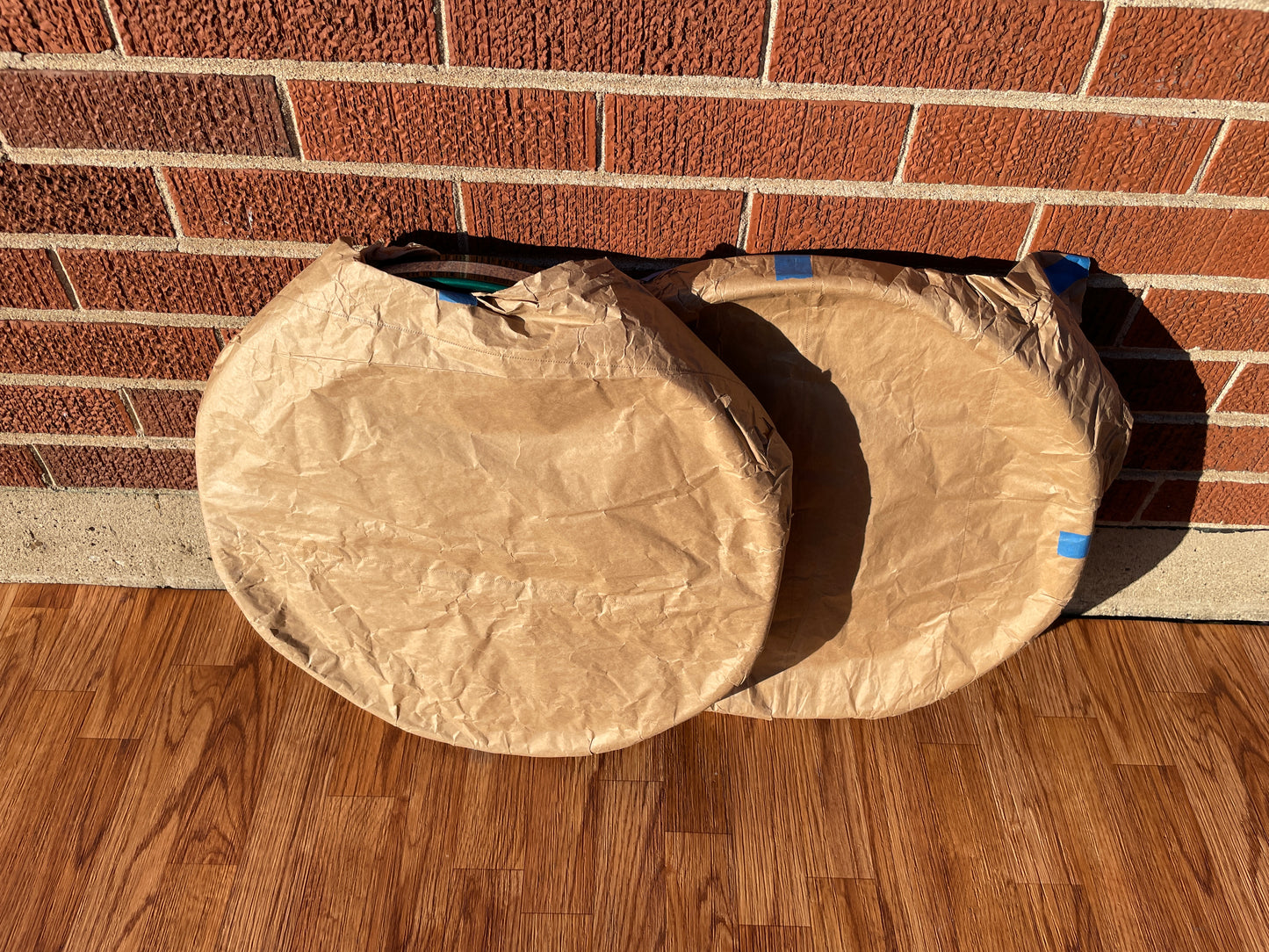 New Gretsch 18" Bass Drum Hoop Pair Cadillac Green Progressive Bop (x2)