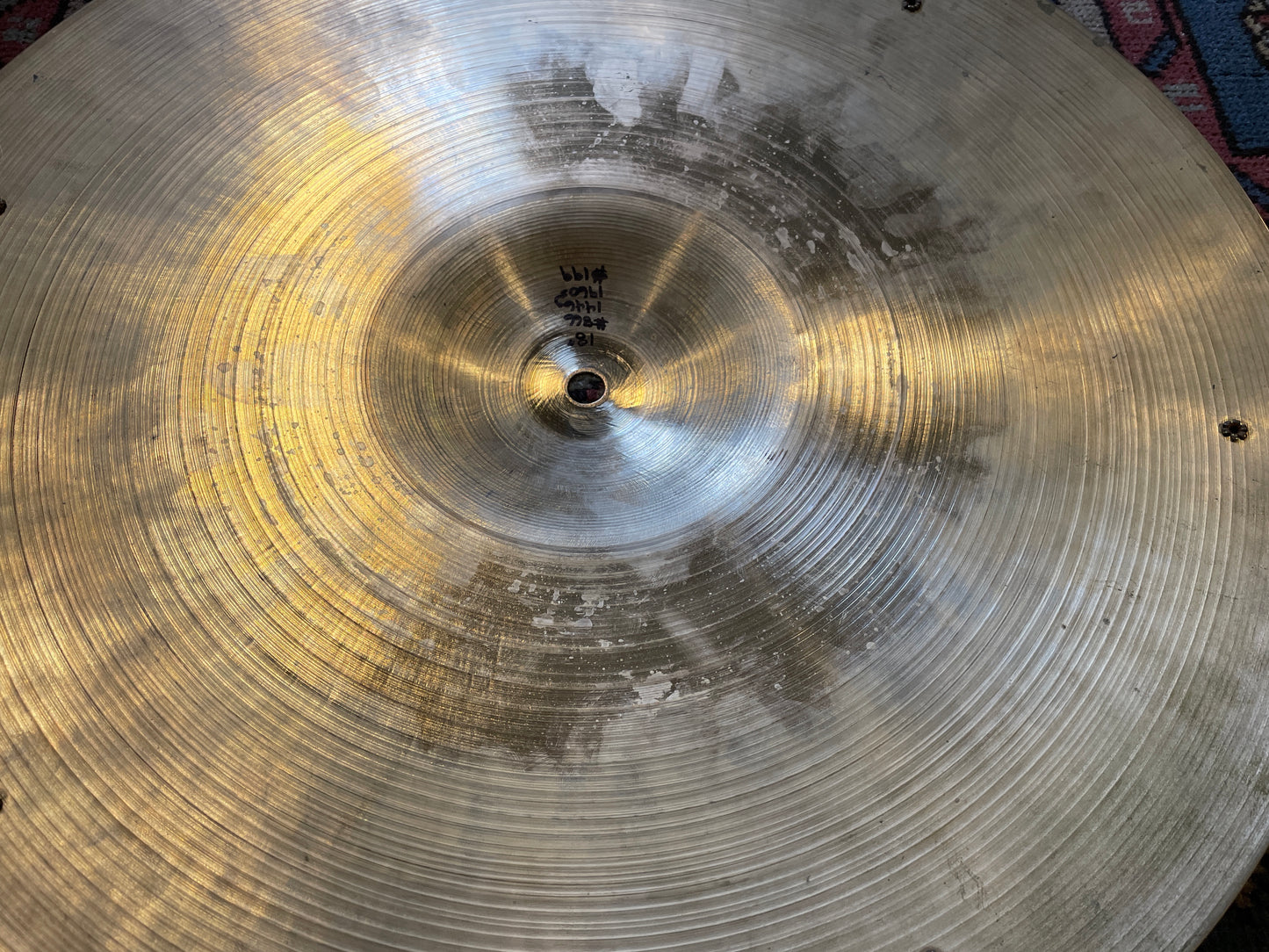 18" Zildjian A 1960s Sizzle Crash Ride Cymbal w/ 6 Rivets 1446g #866 *Video Demo*