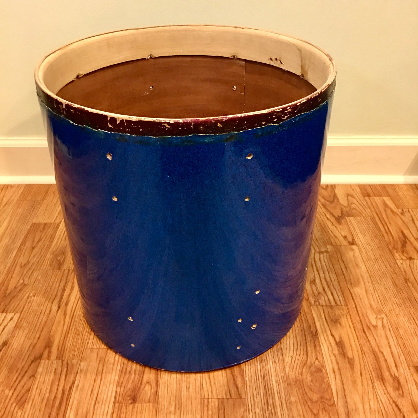 Vintage Slingerland 16x16 Radio King Floor Tom Blue Sparkle