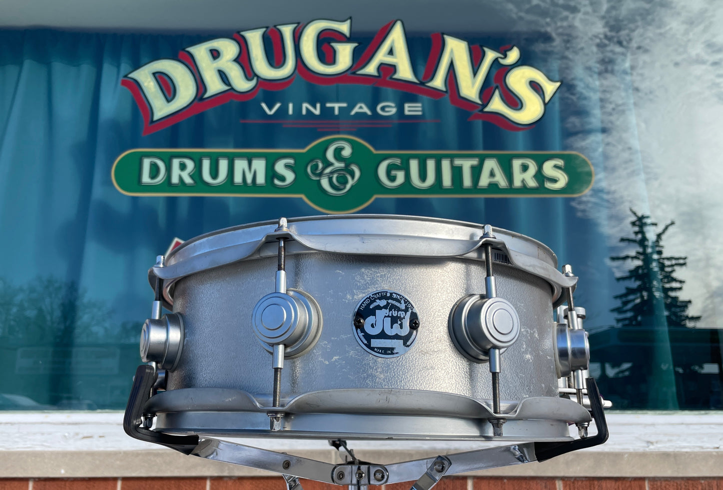 2001 DW Collector's Series 5x13 Cast Aluminum Snare Drum Workshop Billy Ward