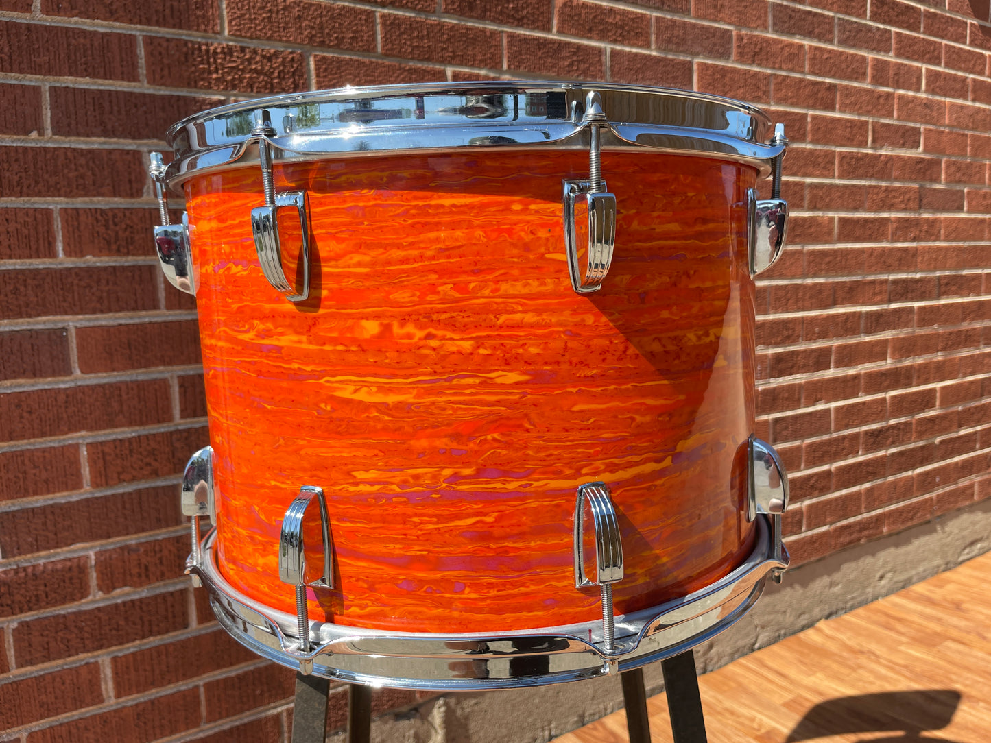 1968 Ludwig 10x14 Tom Drum Mod Orange