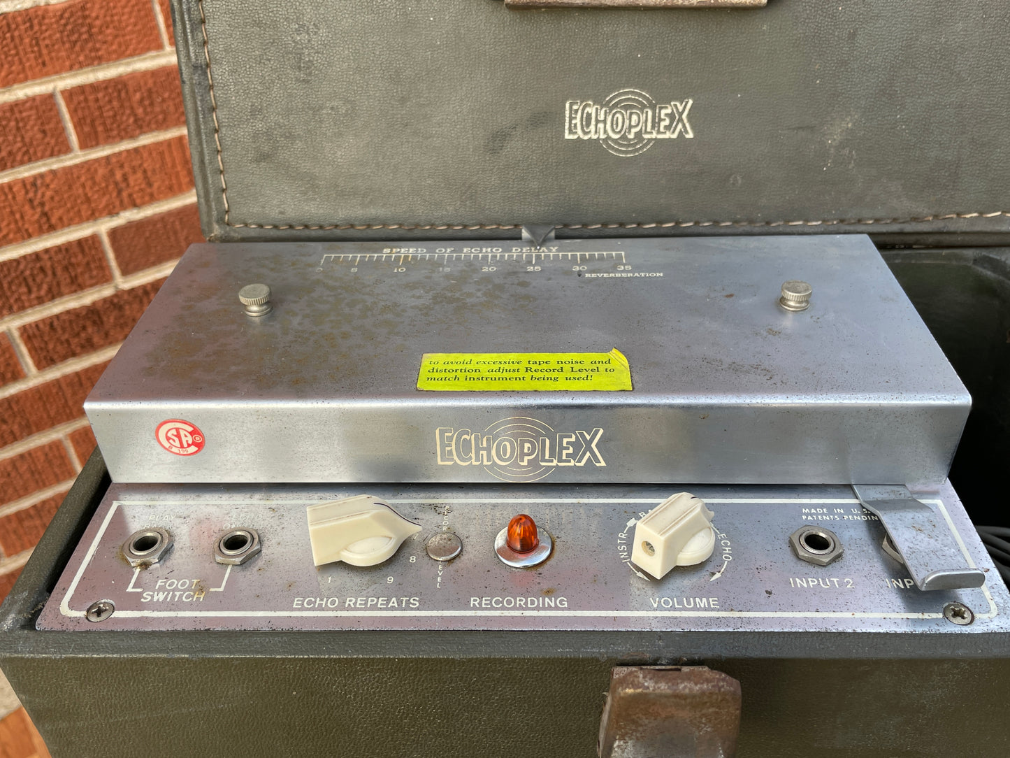1960s Echoplex EP-2 Tube Tape Echo Unit Green