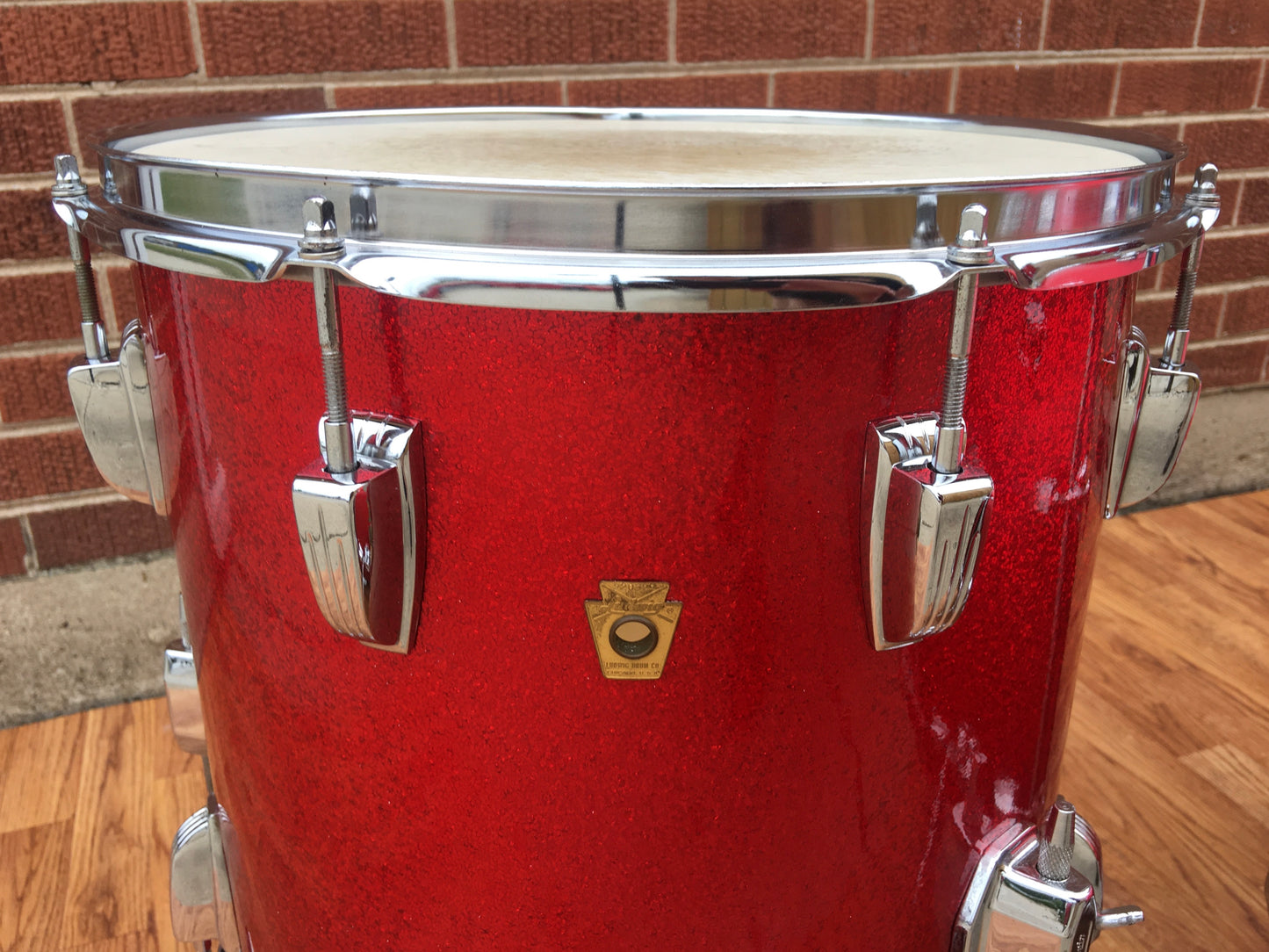 1965 Ludwig Down Beat Drum Set - Red Sparkle 20/12/14