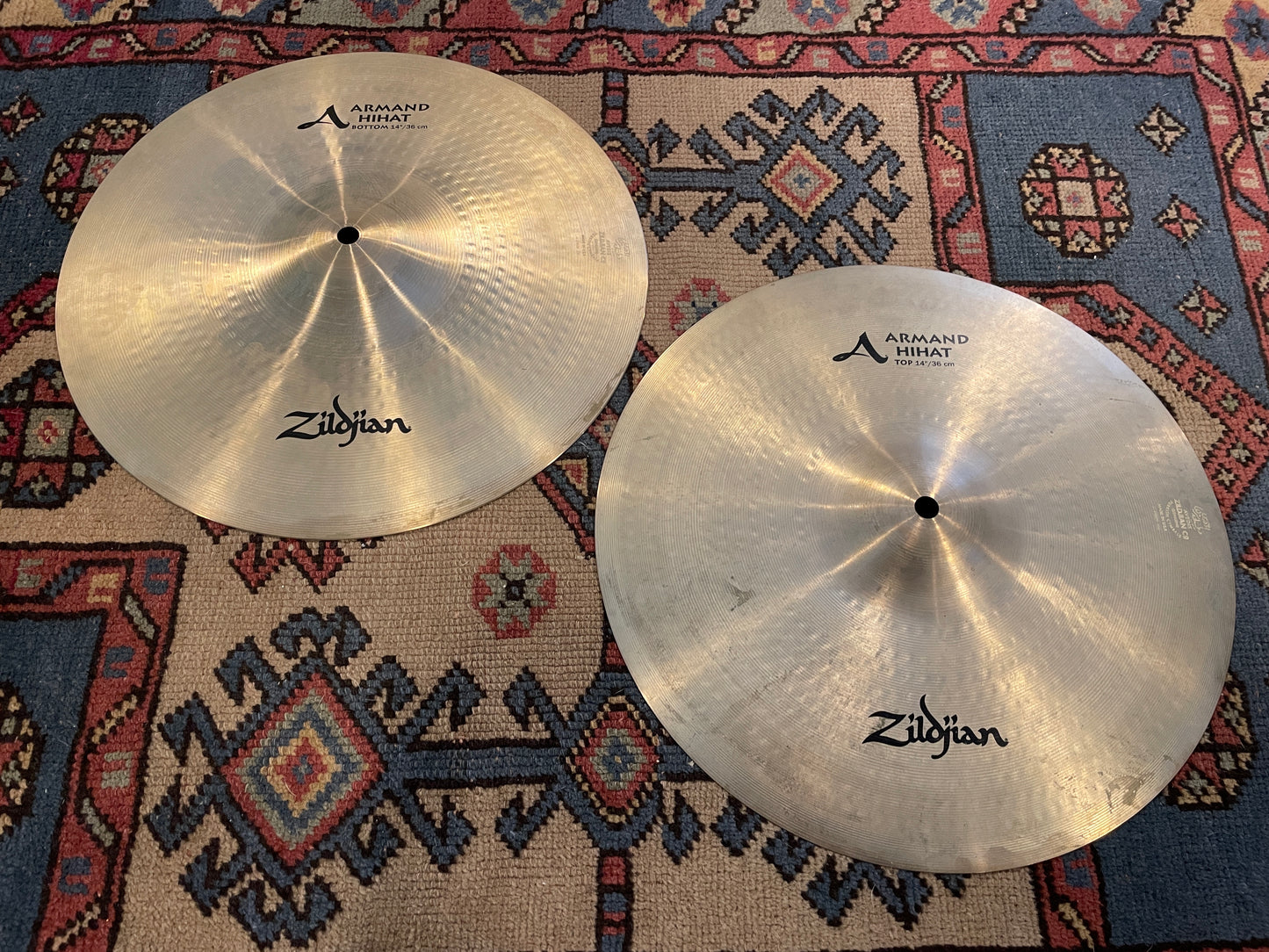 14" Zildjian A Armand Hi-Hat Cymbal Pair 996g/1260g A8007 *Video Demo*