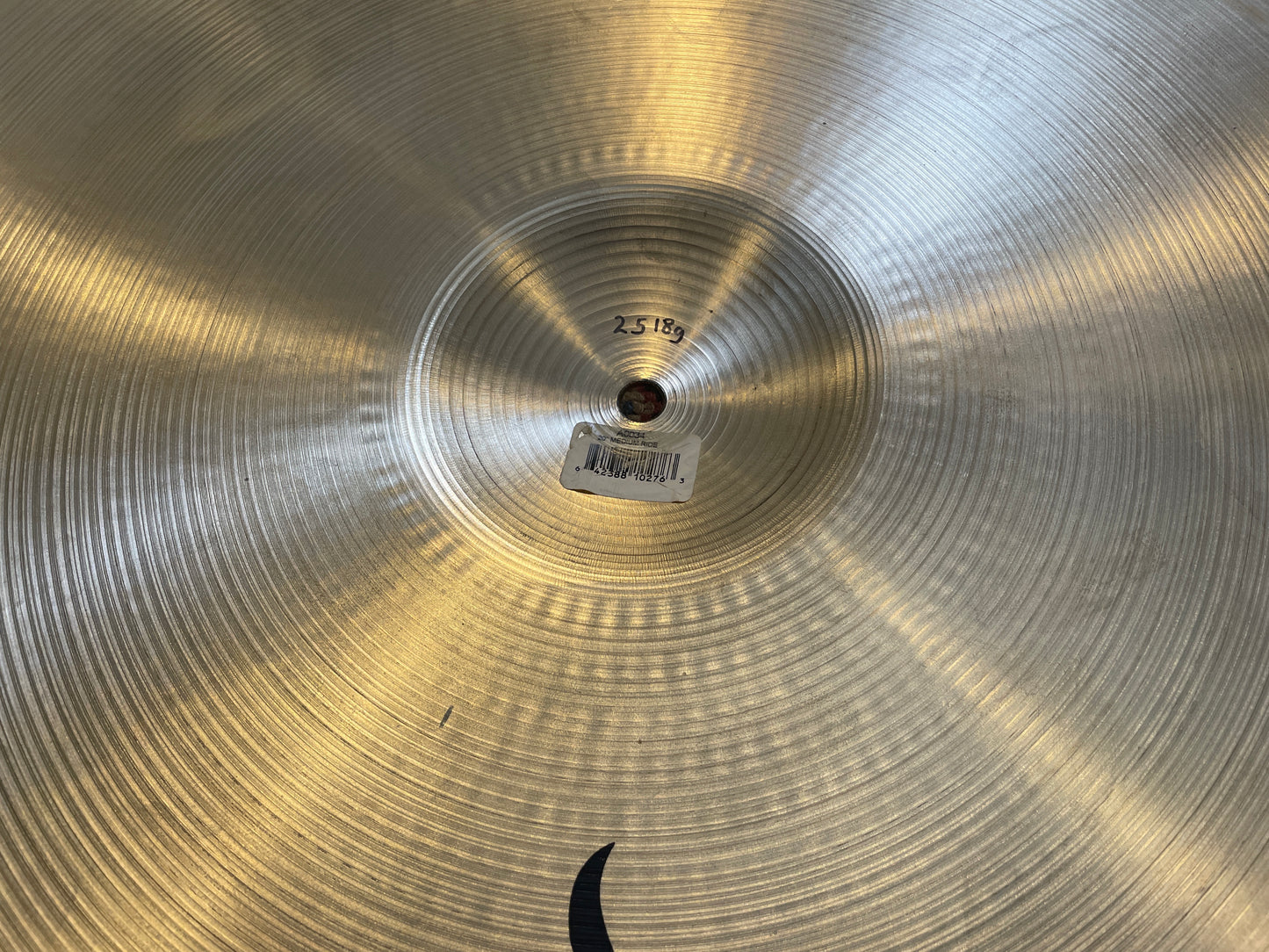 20" Zildjian A Medium Ride Cymbal 2518g A0034