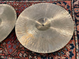 14" Zildjian A 1940s-50s Trans Stamp Hi-Hat Cymbal Pair 586g/762g #734