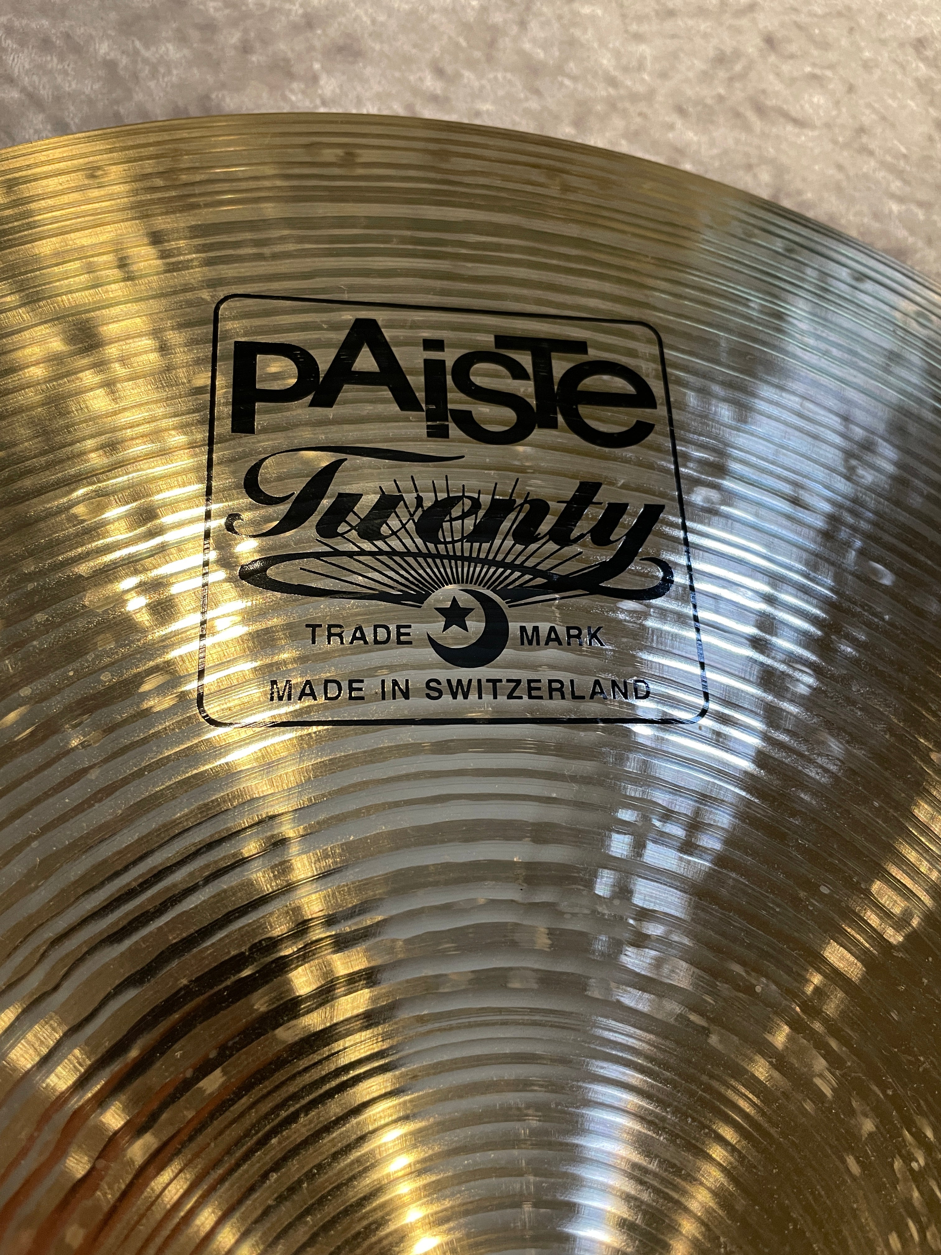 17 Paiste Twenty Series Prototype Crash Cymbal 1377g Drugan s Drums Guitars