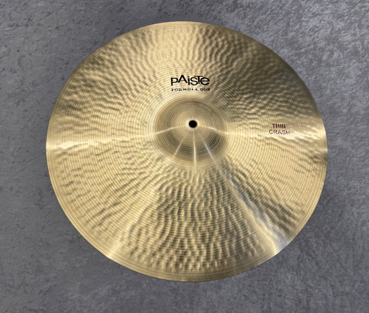 19" Paiste 602 Classic Thin Crash Cymbal 1592g