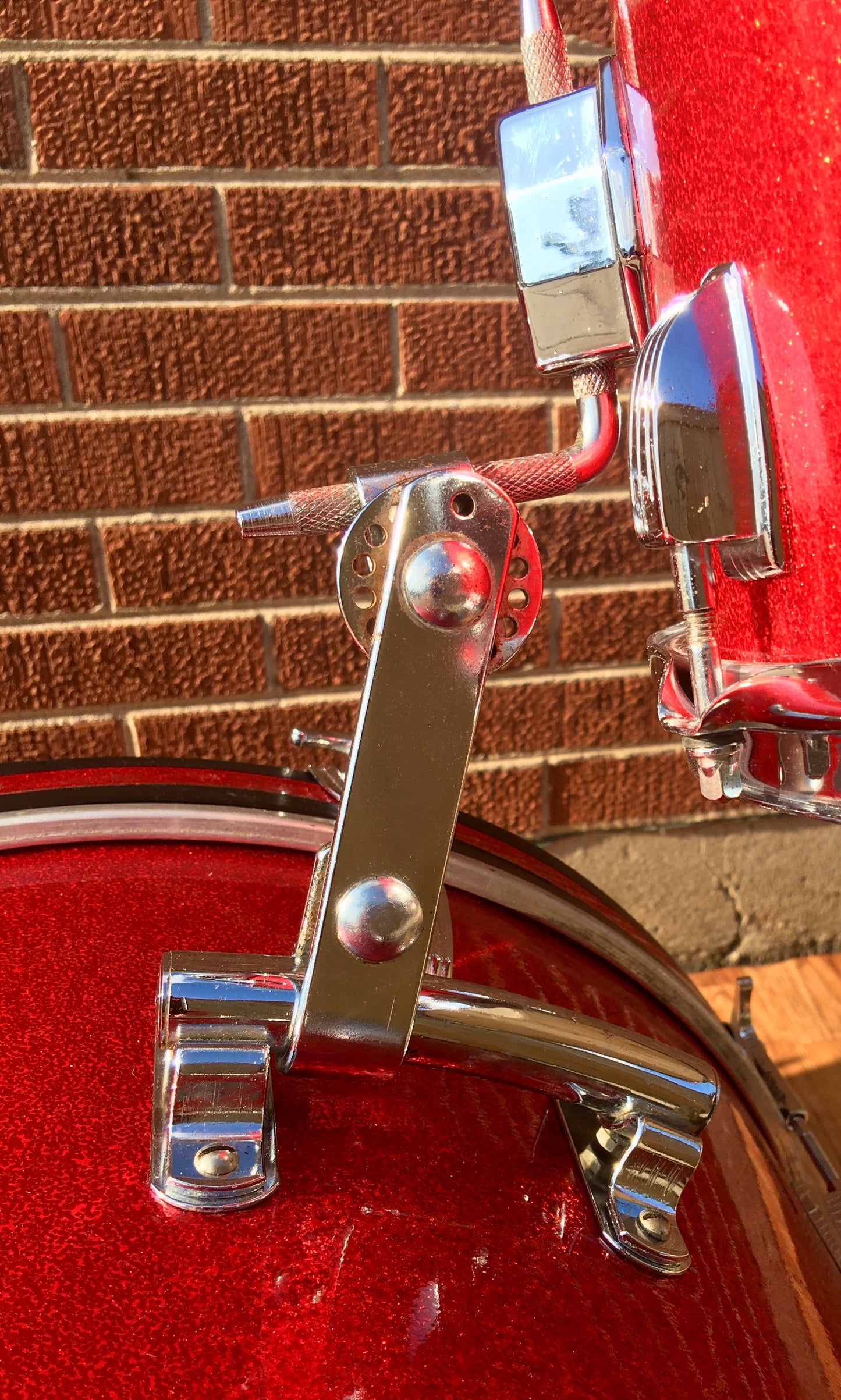 1965 Ludwig Down Beat Drum Set - Red Sparkle 20/12/14