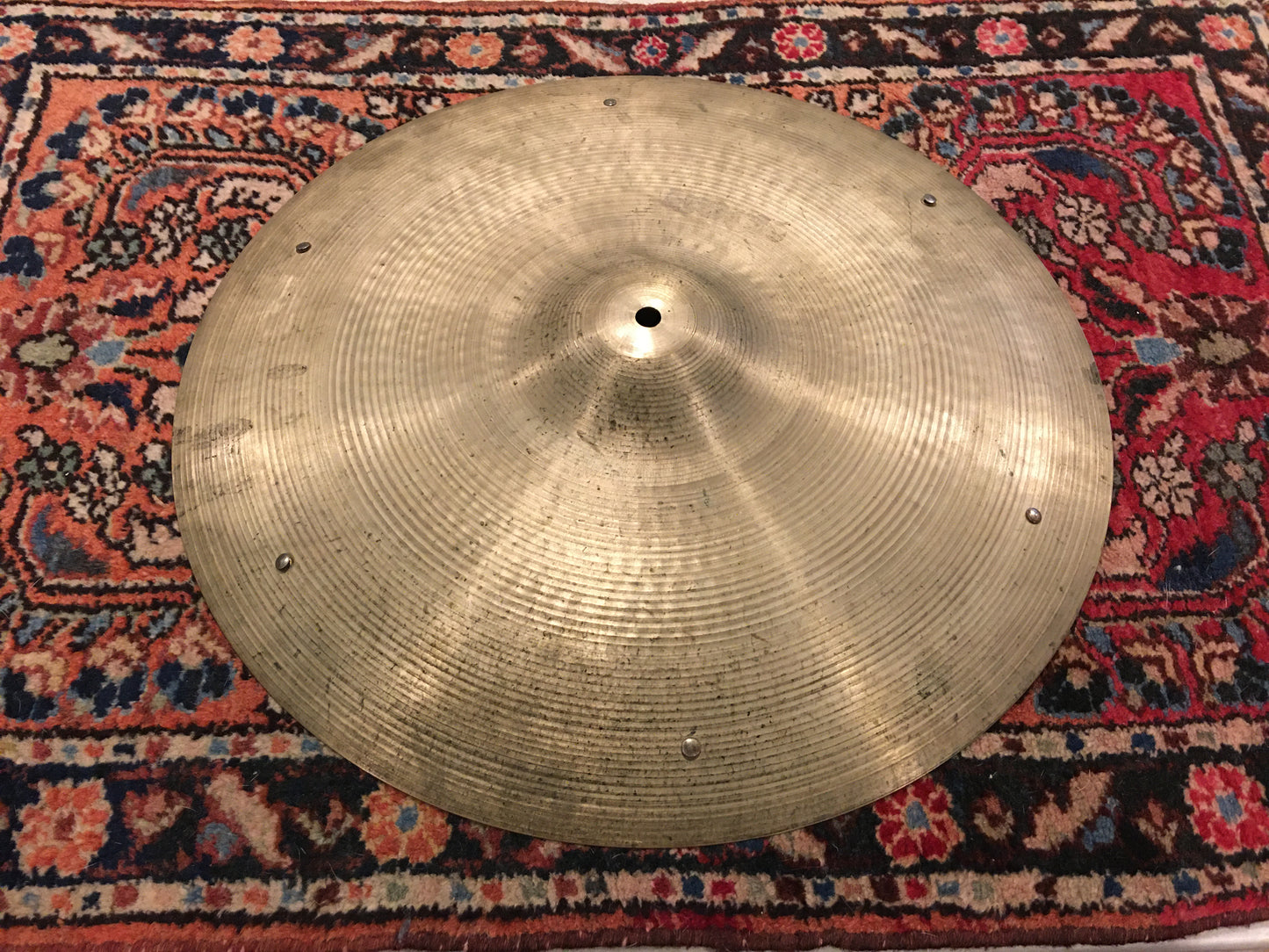 19" Zildjian A 1970s Crash / Ride Cymbal w/ Rivets 1904g #635