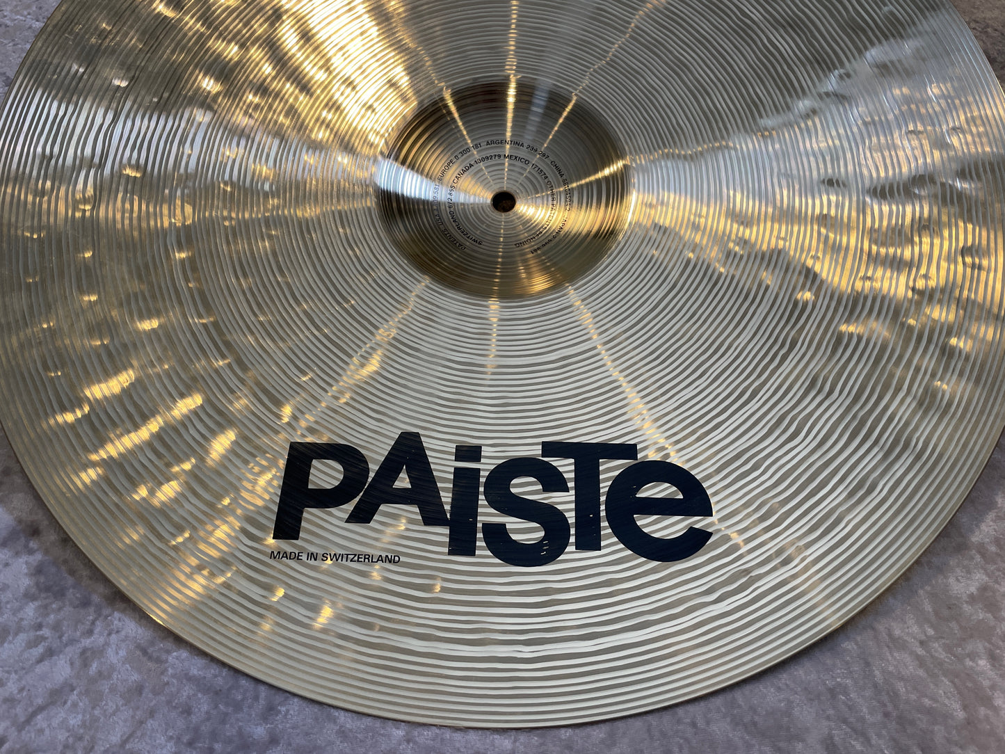 21" Paiste Silver Mellow Ride Cymbal 2558g